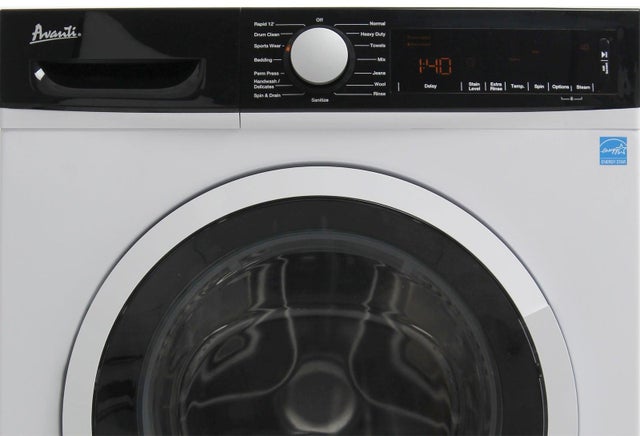 Avanti FLW22V0W 24 Inch Compact Front Load Washer with 2.2 cu. ft....