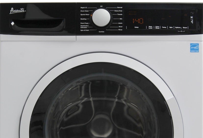 Avanti FLW22V0W 24 Inch Compact Front Load Washer with 2.2 cu. ft....