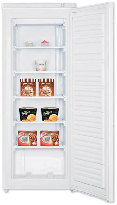 Avanti VF58B0W 5.8 Cu. Ft. Vertical Freezer: White | Plesser's