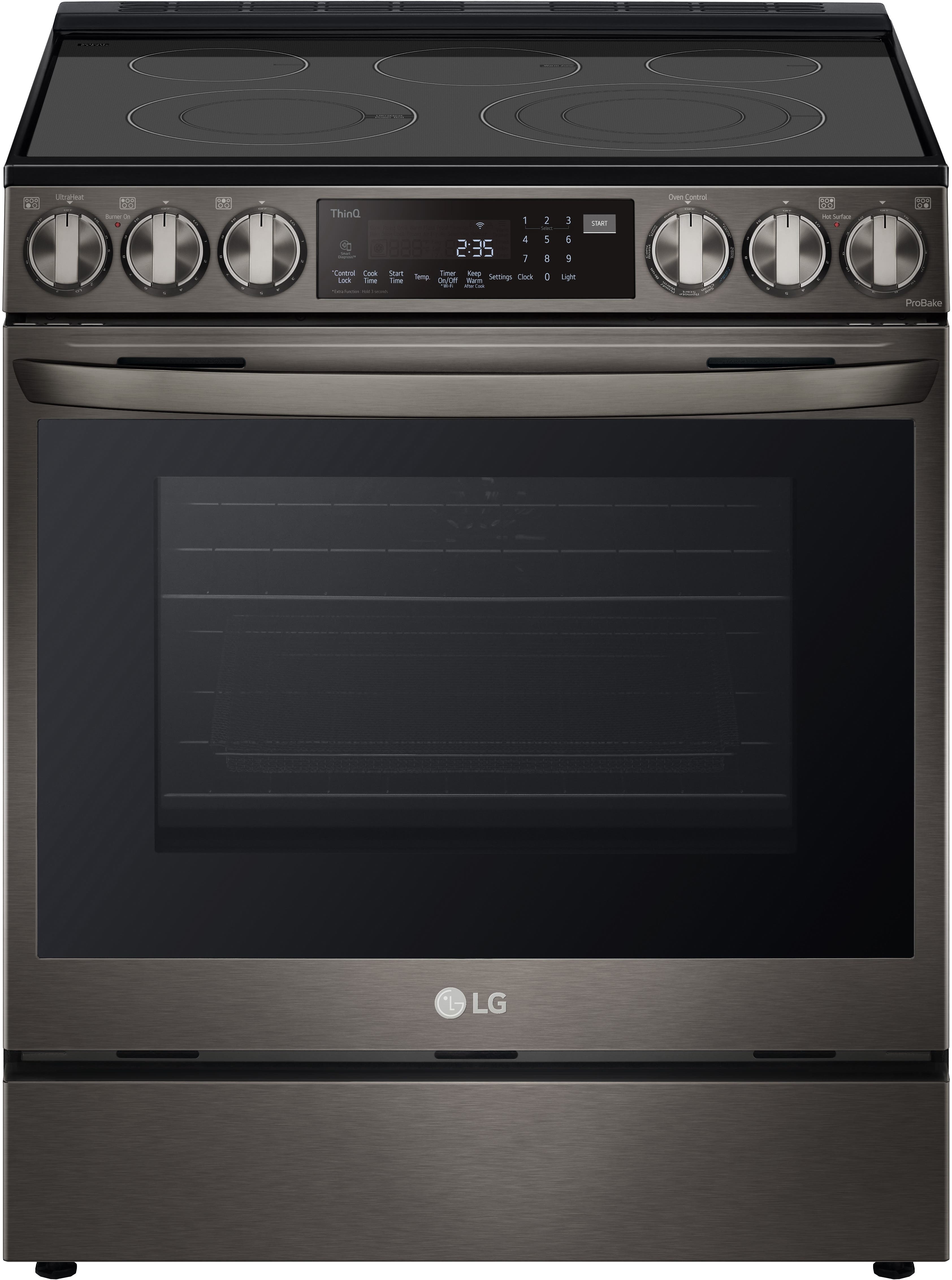 LG LSEL6335DE PrintProof™ Black Stainless Steel
