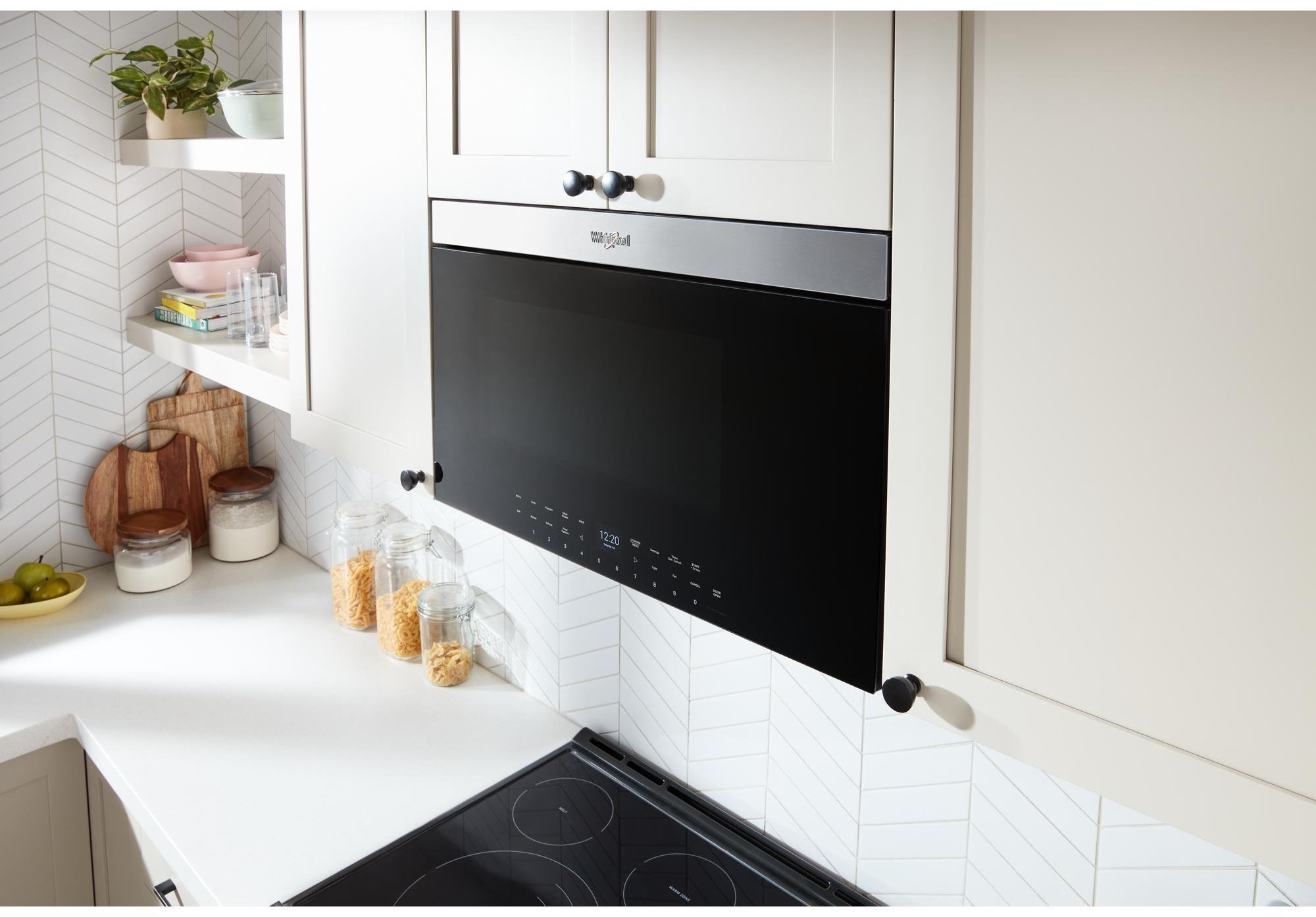 Whirlpool WMMF7330RB 1.1 Cu. Ft. Smart Over-the-Range Microwave