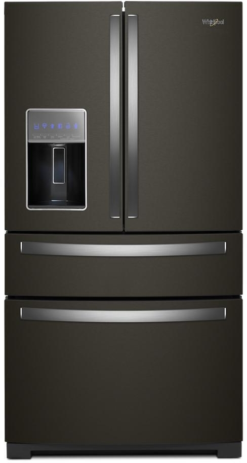 Whirlpool French Door Fridge (WRMF7736PV) - Black Stainless Finish Whirlpool French Door Fridge (WRMF7736PV) - Black Stainless Finish
