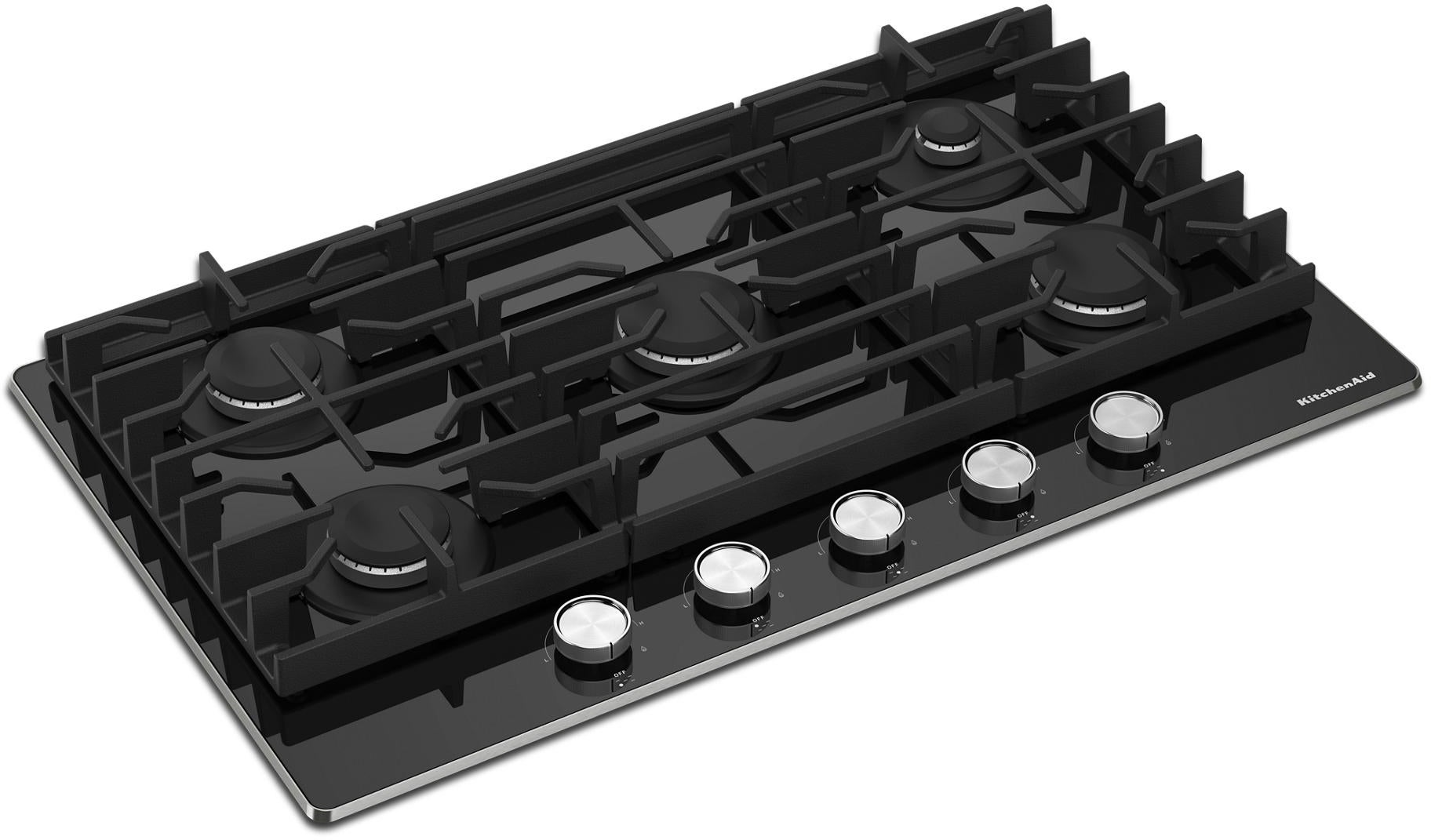 KitchenAid 36" Gas-on-Glass Cooktop
