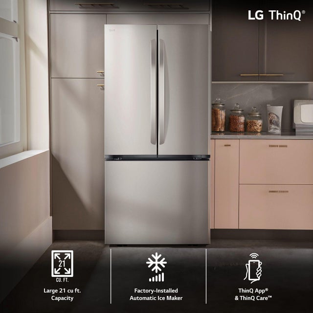 LG LF21G6200S 33 Inch Smart Counter Depth MAX French Door Refrig...