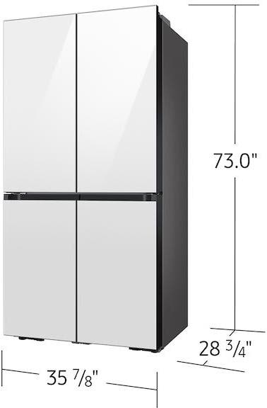 Samsung RF23A967512 White Glass