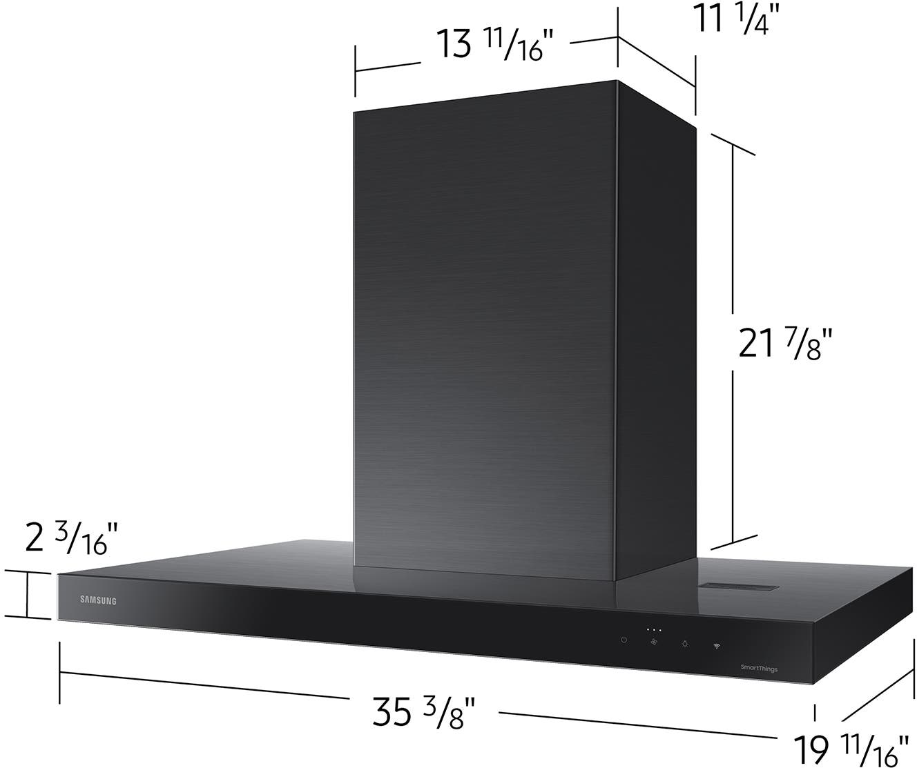 Samsung NK36CB600W33 Clean Deep Charcoal Panel Black Stainless Steel Du...