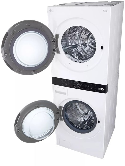 LG WKHC252HWA 27 Inch Electric Laundry Tower White | Plesser's