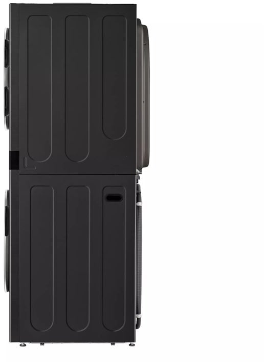 LG WKHC252HBA 27 Inch Electric Laundry Tower Black Steel