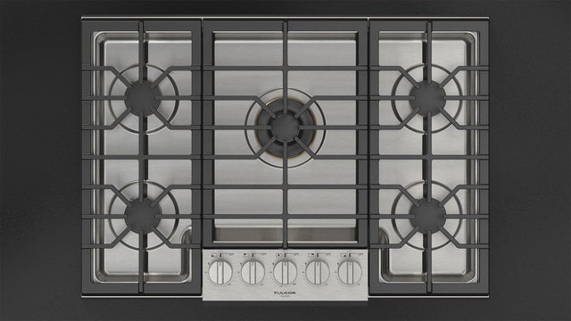 Fulgor Milano F6PGK305S2 30 Inch Sofia Gas Cooktop, 5 Brass Burners: Stainl...