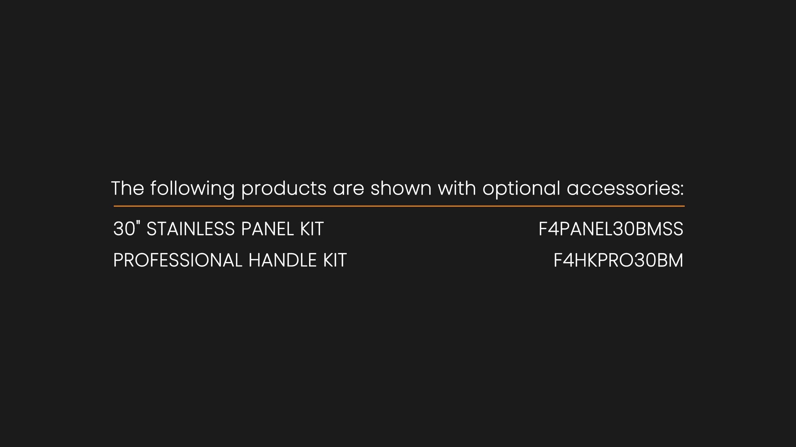 Fulgor Milano F4PANEL30BMSS Stainless Steel