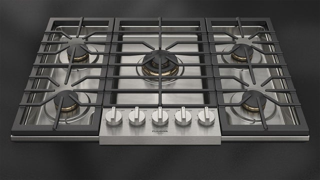 Fulgor Milano F6PGK305S2 30 Inch Sofia Gas Cooktop, 5 Brass Burners: Stainl...