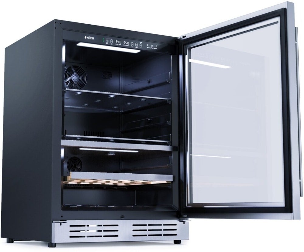 Elica EBS52SS1 24 Inch Dual Zone Wine and Beverage Center