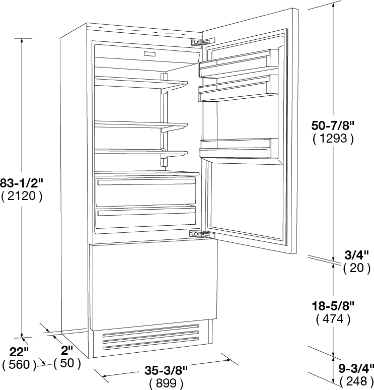 Fulgor Milano F7IBM36O2R Panel Ready