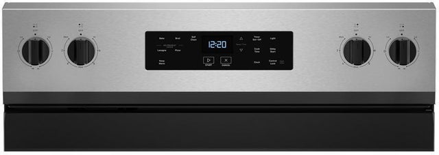 Whirlpool WFES3530RS 30 Inch Freestanding Electric Range with 4 Element...