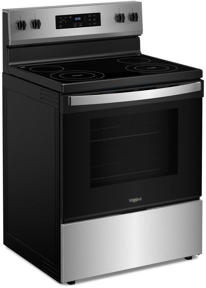 Whirlpool WFES3530RS 30 Inch Freestanding Electric Range with 4 Element...