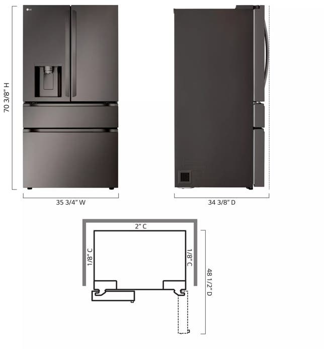 LG LF29H8330D PrintProof™ Black Stainless Steel