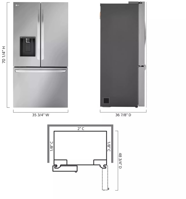 LG LRFXS3106S PrintProof Stainless Steel