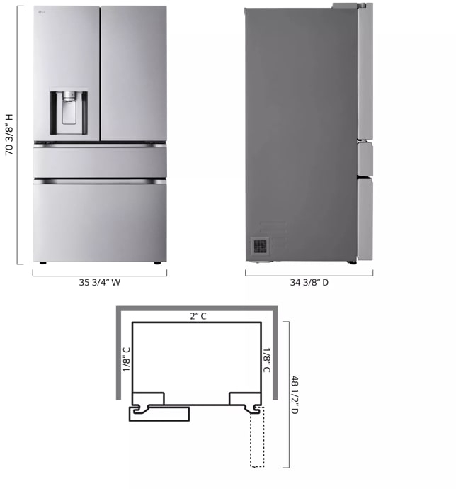 LG LF29S8330S Printproof Stainless Steel