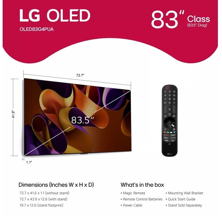LG Electronics OLED83G4WUA