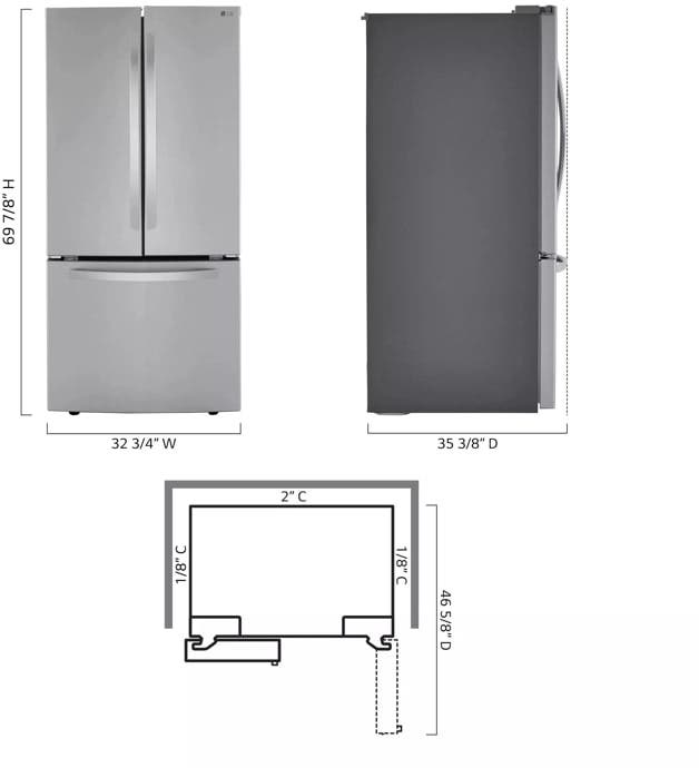 LG LRFCS2503S PrintProof Stainless Steel
