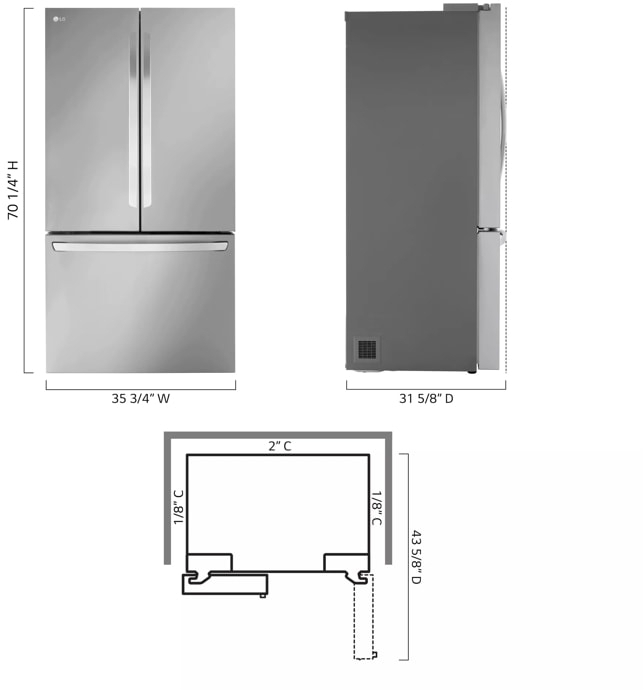 LG LRFLC2706S PrintProof Stainless Steel