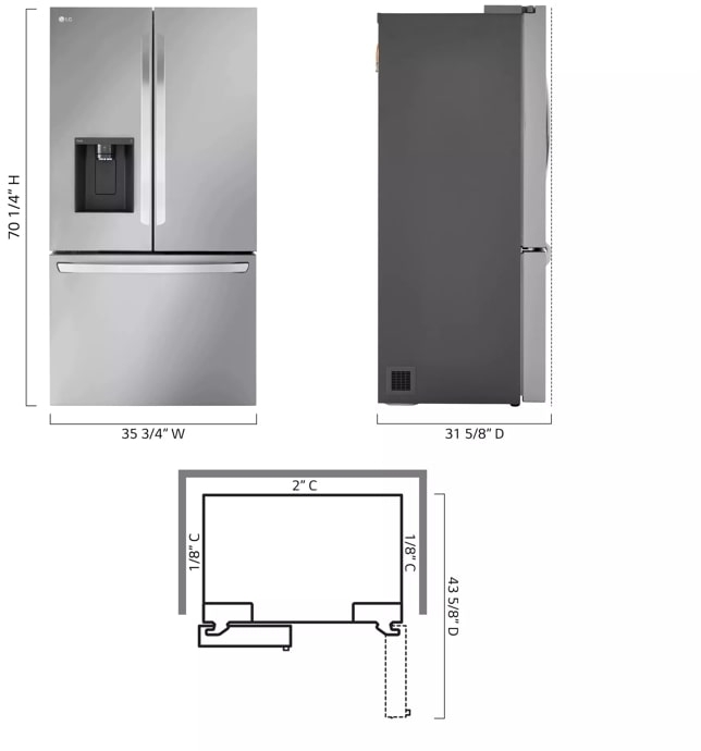 LG LRFXC2606S PrintProof Stainless Steel