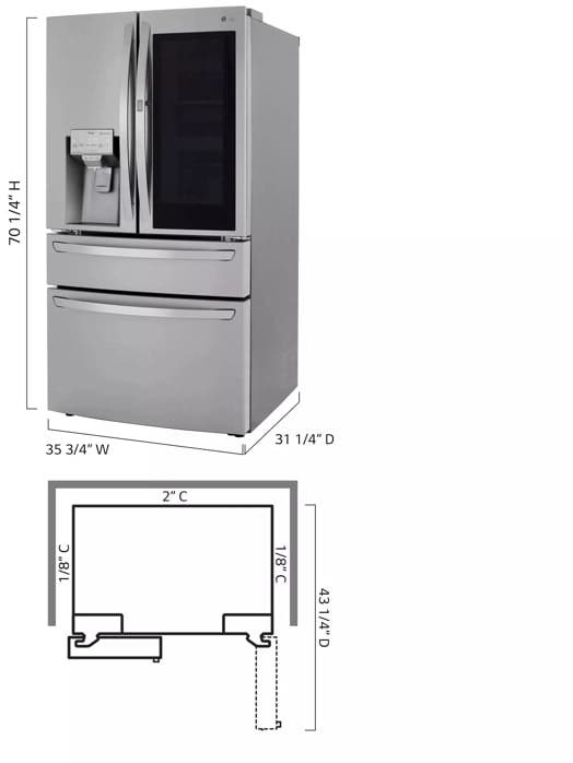 LG LRMVC2306S PrintProof Stainless Steel