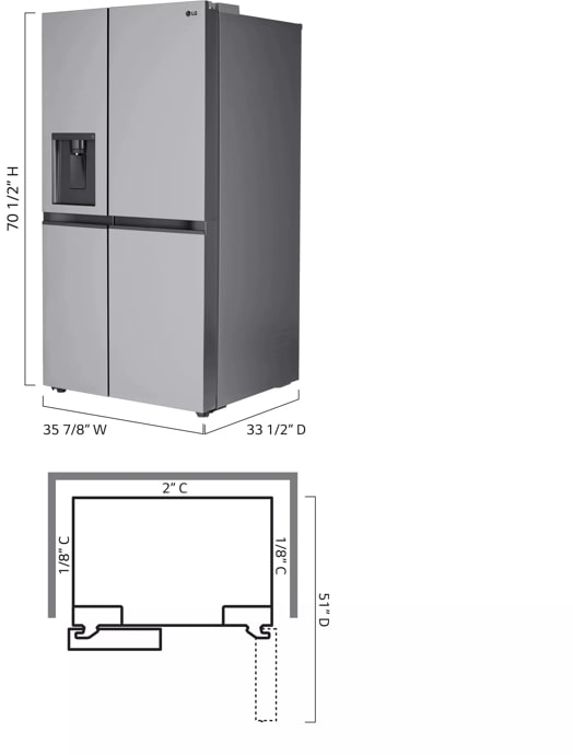 LG LRSWS2806S Stainless Steel