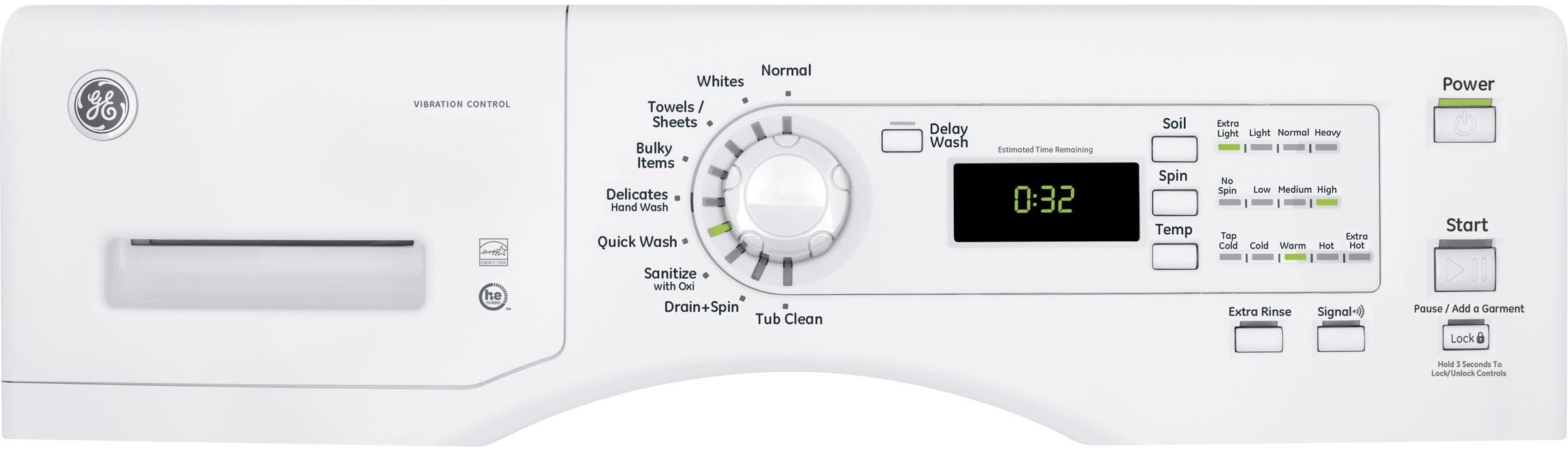 GE GFW400SCMWW White