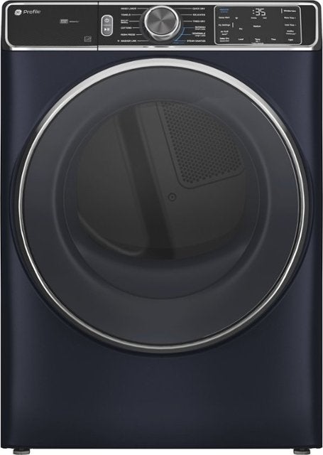 GE PFD87GSPVRS 28 Inch Smart Front Load Gas Dryer Sapphire Blue
