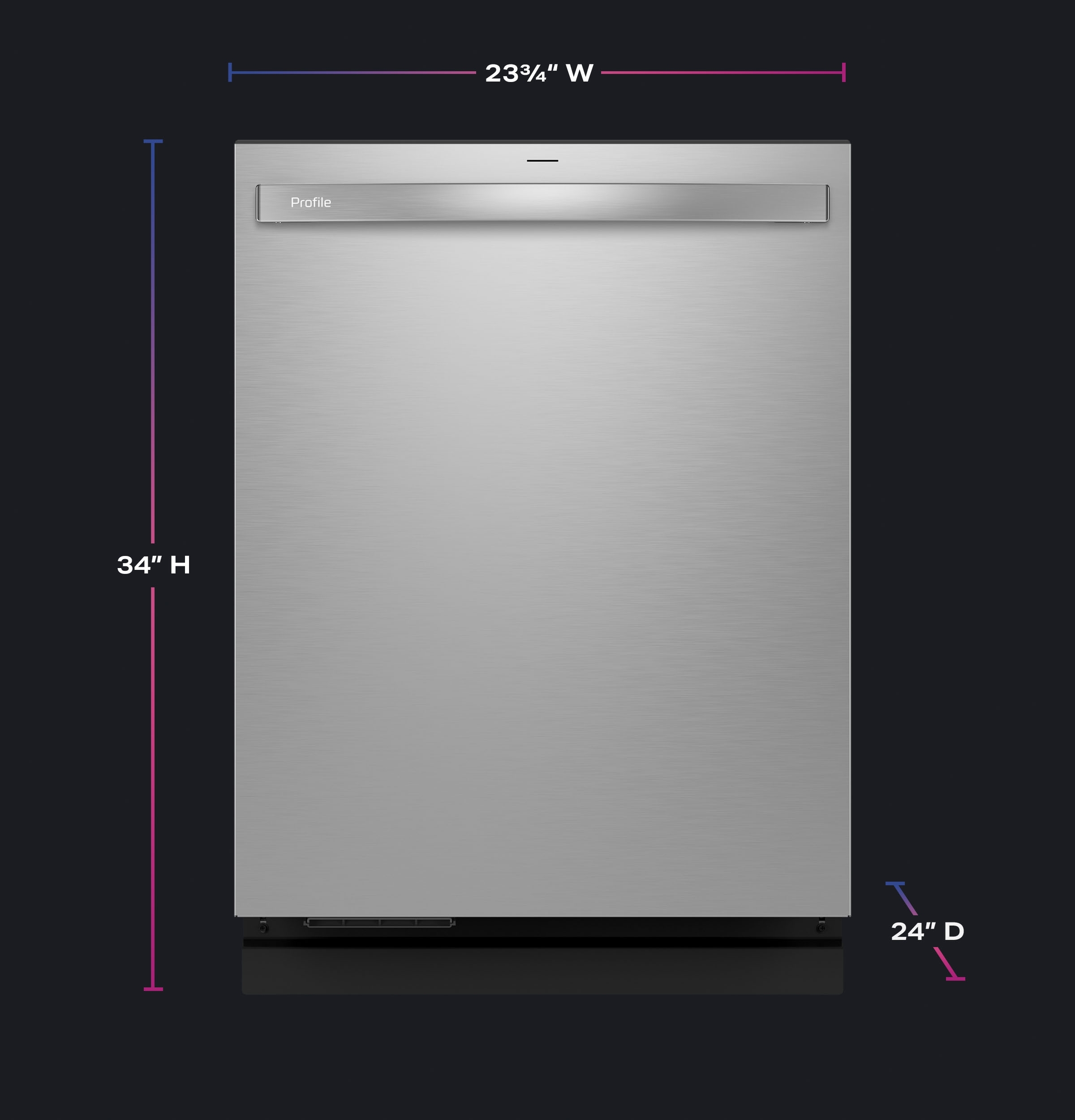 GE PDT755SYVFS Fingerprint Resistant Stainless Steel