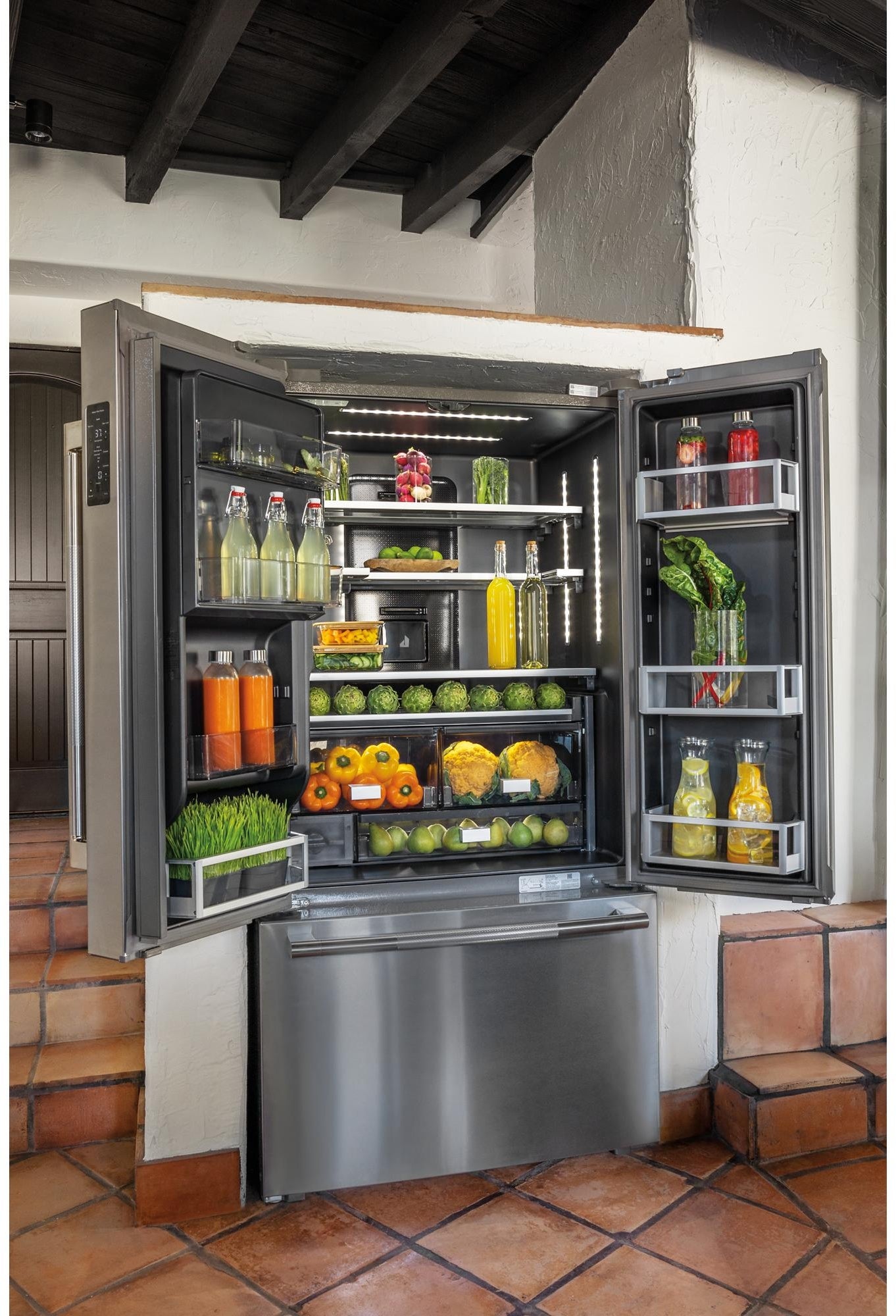 Jenn Air JF36NXFXDE 36 Inch Built-In French Door Refrigerator