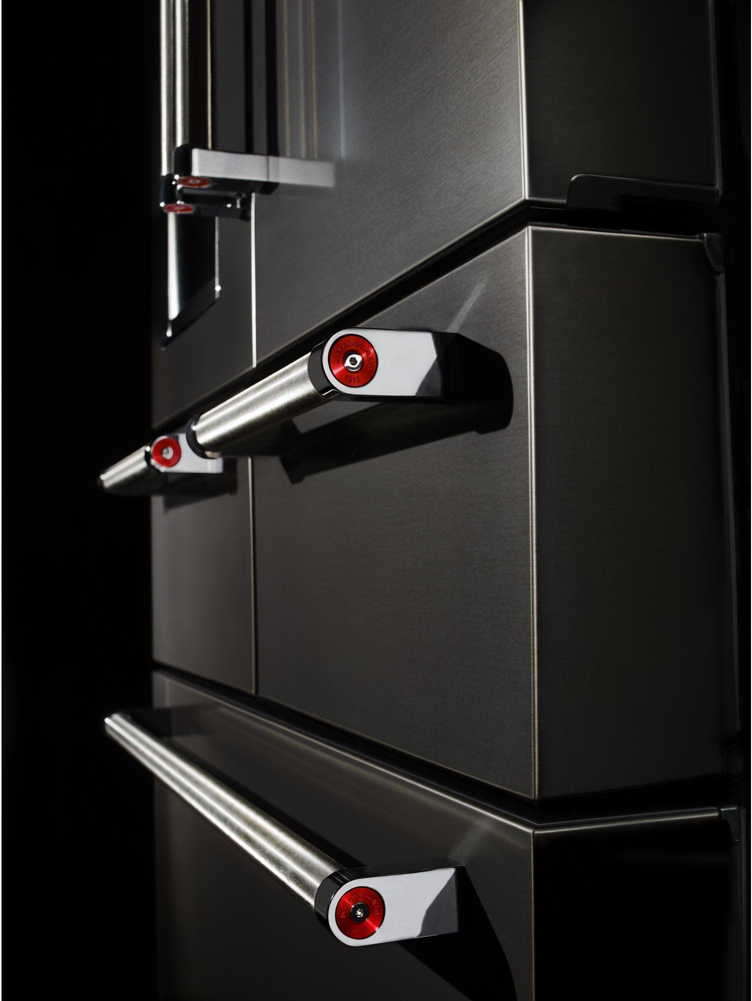 KitchenAid KRMF706EBS Black Stainless Steel, Print Shield