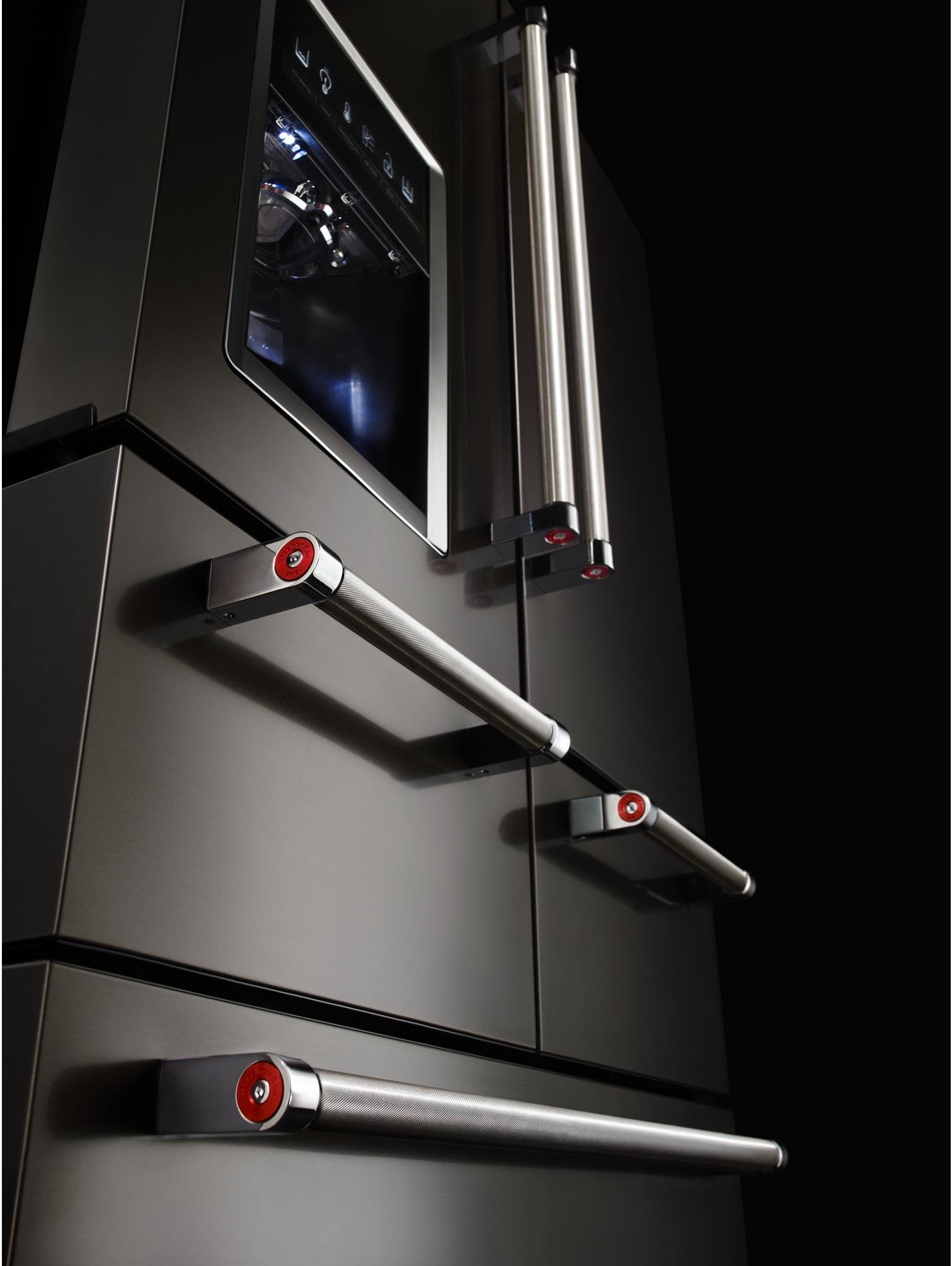 KitchenAid KRMF706EBS Black Stainless Steel, Print Shield