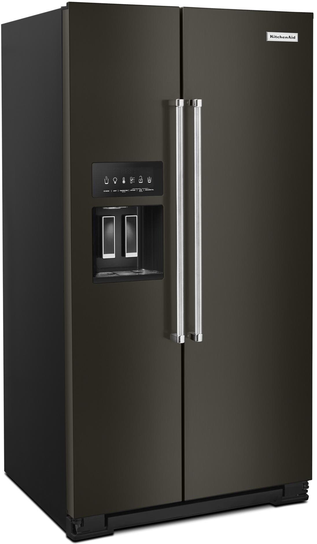 KitchenAid KRSF705HBS Black Stainless Steel, Print Shield