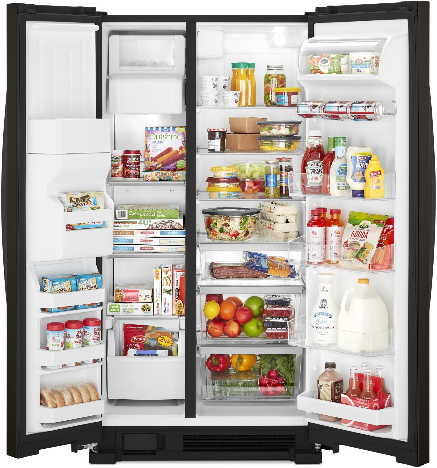 Whirlpool WRS321SDHV Black Stainless Steel