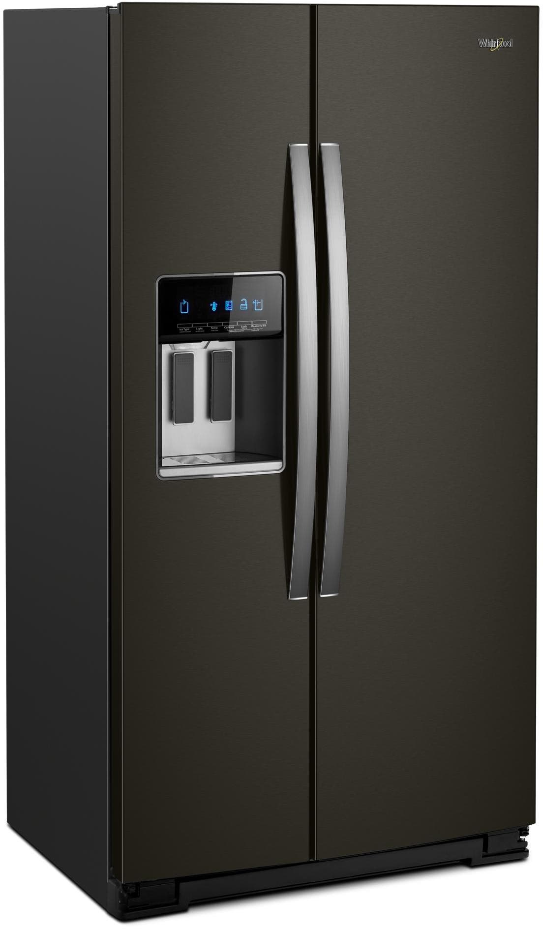 Whirlpool WRS571CIHV Fingerprint Resistant Black Stainless Steel