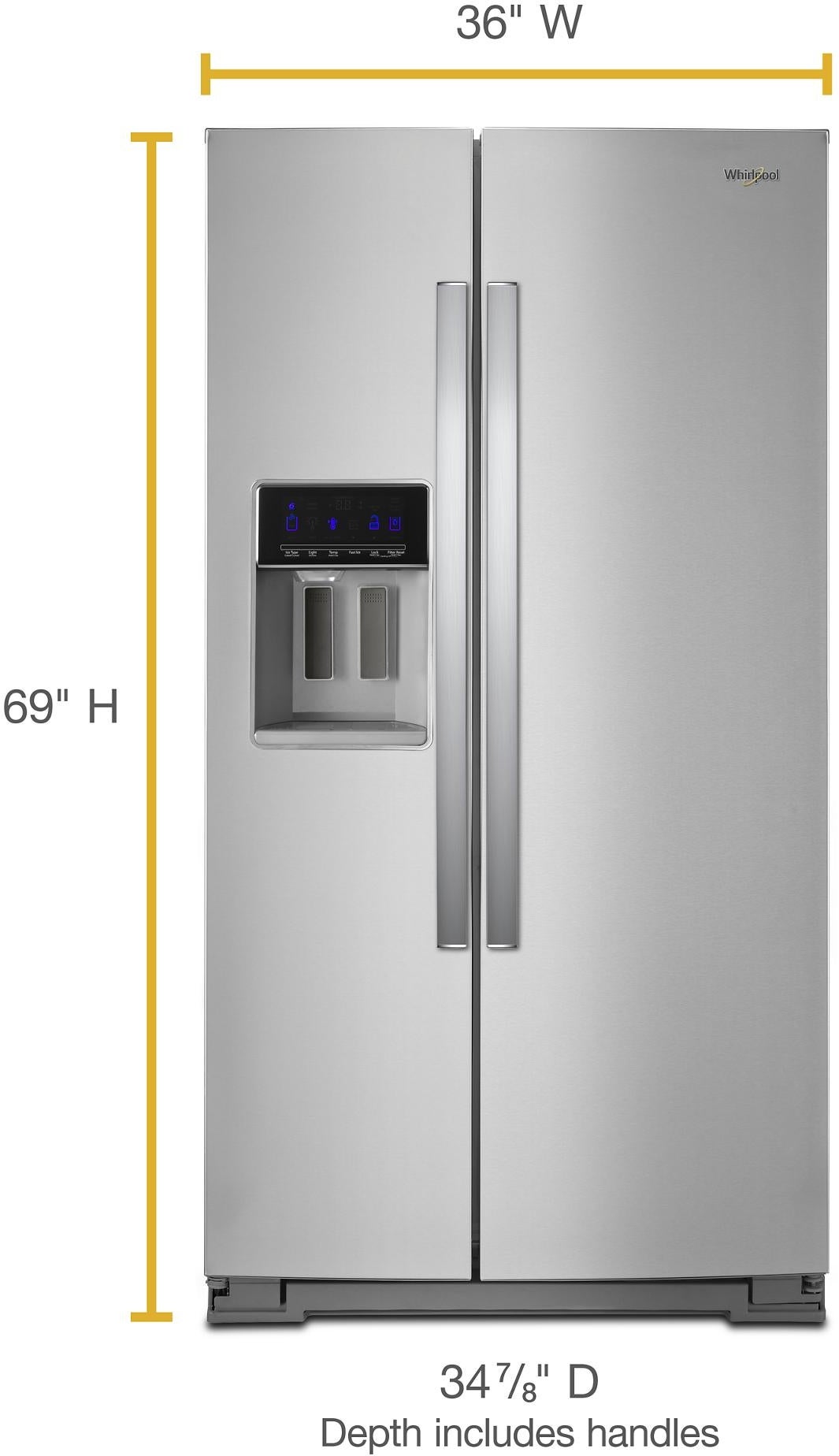 Whirlpool 25 cu. ft. Side-by-Side Refrigerator - Thumbnail 2