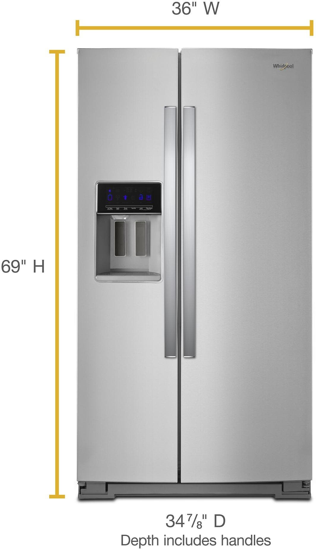 Whirlpool WRS588FIHZ Fingerprint Resistant Stainless Steel