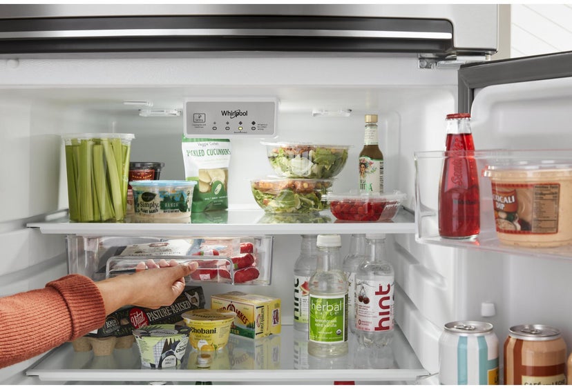 Whirlpool WRTX5328PB 28-inch Top-Freezer Refrigerator - 16.3 Cu. Ft.: B...