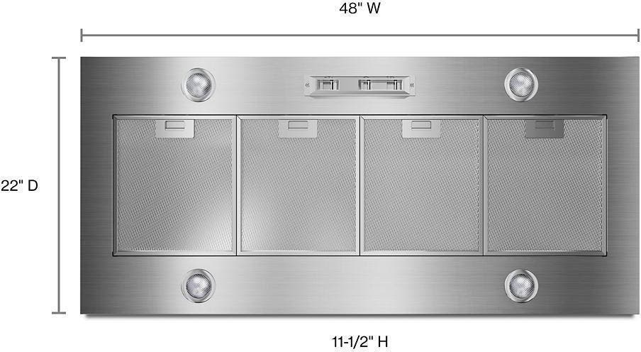 Whirlpool UVL6048JSS 48 Inch, Stainless Steel