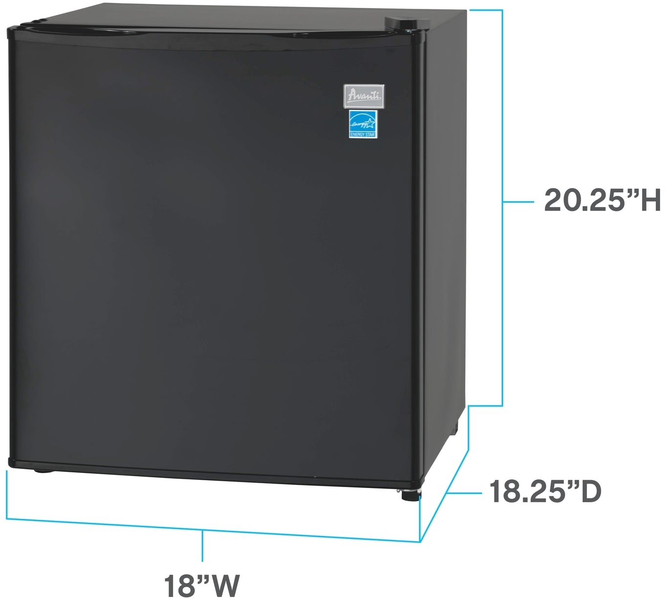 Avanti AR17T1B 18 Inch Compact Refrigerator