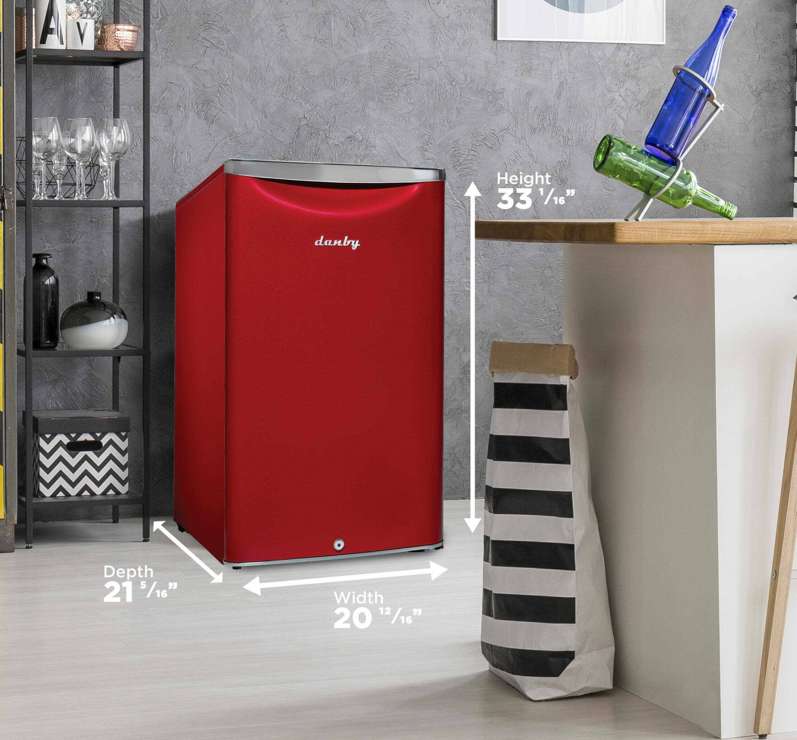 Danby DAR044A6LDB Scarlett Red Metallic