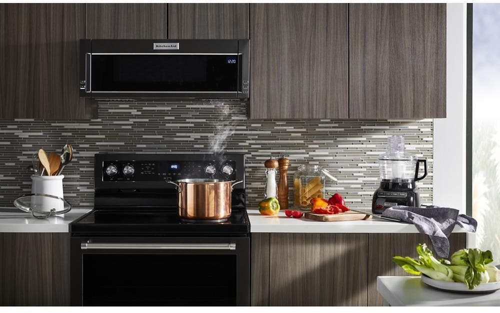 KitchenAid KFEG500EBS Black Stainless Steel, Print Shield