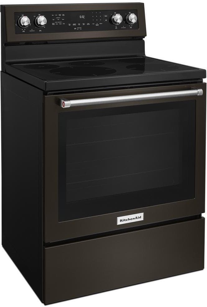 KitchenAid KFEG500EBS Black Stainless Steel, Print Shield