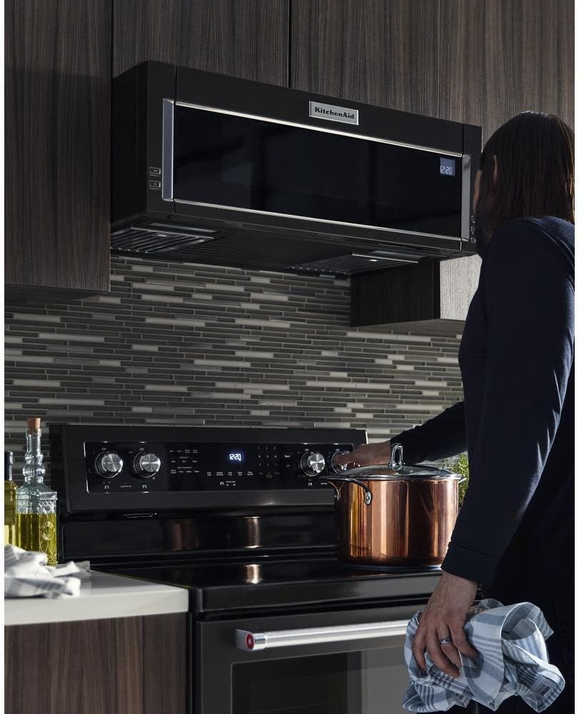 KitchenAid KFEG500EBS Black Stainless Steel, Print Shield