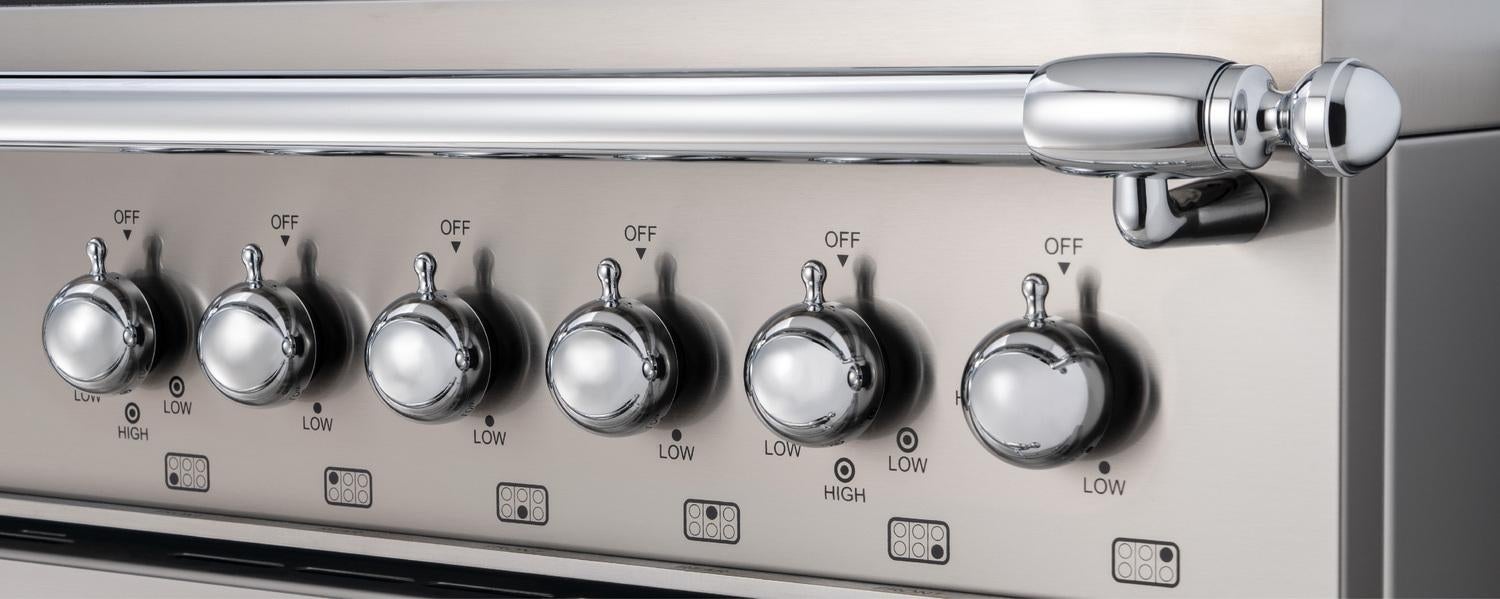 Bertazzoni HER486IGFEPXT Heritage Series 48 Inch Freestanding