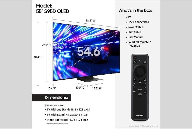 Samsung Electronics QN55S95DAFXZA 55 Inch