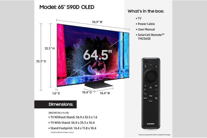 Samsung Electronics QN65S90DAFXZA 65 Inch