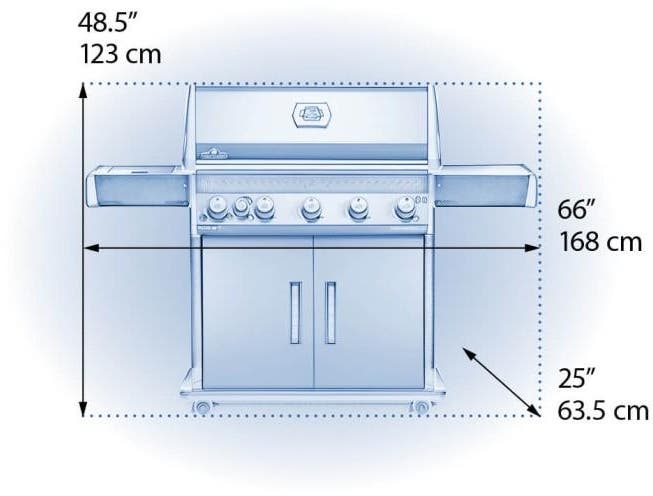 Napoleon RXT625SIBNK1 Black with Natural Gas